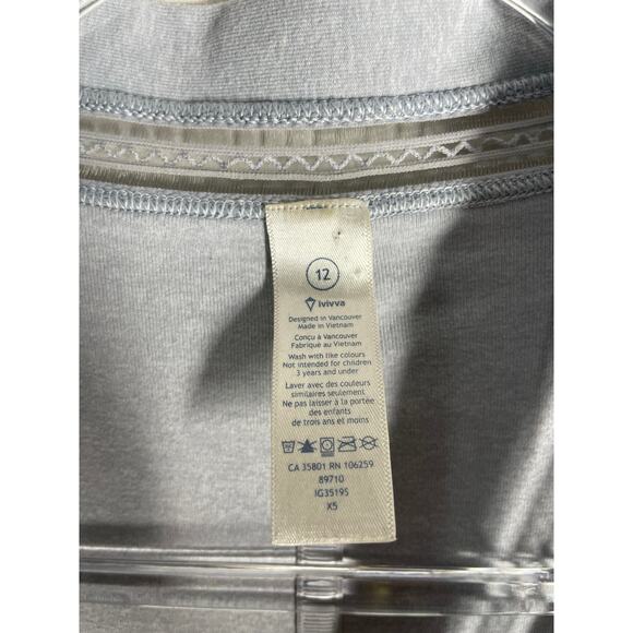 Ivivva On the move front knot twist sweater Thumbholes Girls Size 12 Lululemon - Picture 3 of 9